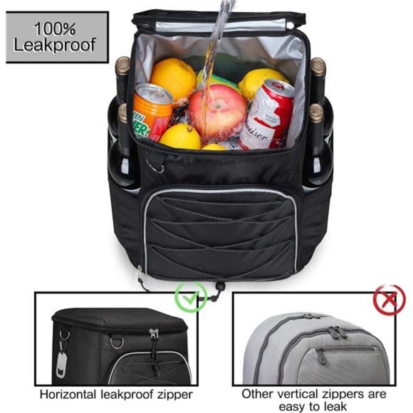 Insulated Cooler Backpack Leakproof Soft Cooler Bag Lightweight Backpack Cooler - Picture 2 of 6